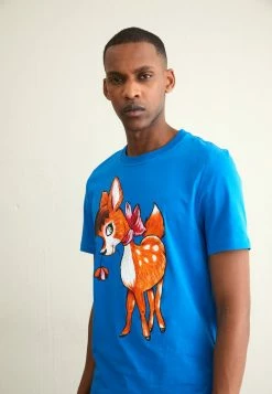 MOSCHINO Print T-shirt - Fantasy Blue -MOSCHINO SHOP d07c5676aa7341aba4b8f1dc1e6dc591