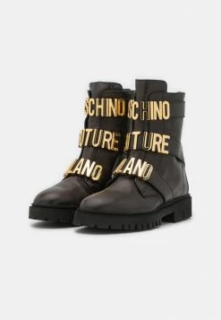 MOSCHINO Cowboy/biker Ankle Boot - Nero -MOSCHINO SHOP d0965148503444b6bcd2e96d6f76d341