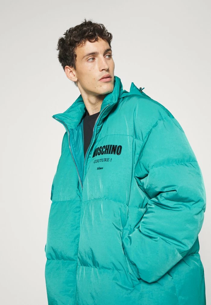MOSCHINO LONG JACKET - Light Jacket - Fantasy Green 5 MOSCHINO LONG JACKET - Light Jacket - Fantasy Green - Image 5