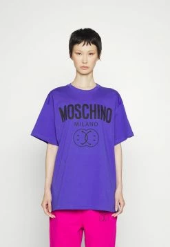 MOSCHINO DOUBLE SMILE - Print T-shirt - Fantasy Blue -MOSCHINO SHOP d114d71d39e040059e06e57f1b416906