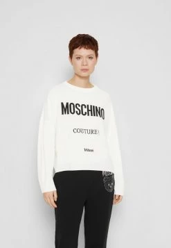 MOSCHINO INSTITUTIONAL LOGOS - Jumper - White -MOSCHINO SHOP d1263f4faa56495fa73525830d8623c6