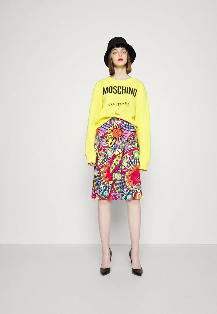 MOSCHINO INSTITUTIONAL LOGOS - Sweatshirt - Fantasy Yellow 6 MOSCHINO INSTITUTIONAL LOGOS - Sweatshirt - Fantasy Yellow - Image 6