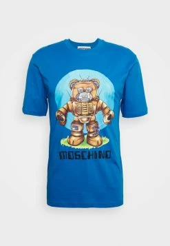 MOSCHINO Print T-shirt - Fantasy Blue -MOSCHINO SHOP d3a250307fe14c6899063617620ef392