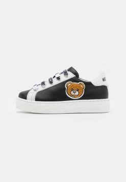 MOSCHINO BOX SOLE LACE TEDDY BEAR PATCH UNISEX - Trainers - Black/white