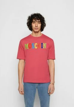 MOSCHINO Print T-shirt - Neon Pink -MOSCHINO SHOP d4239faa69574ccc8a66f9066742739c