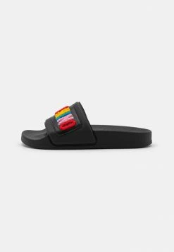 MOSCHINO UNISEX - Mules - Black/multicolor