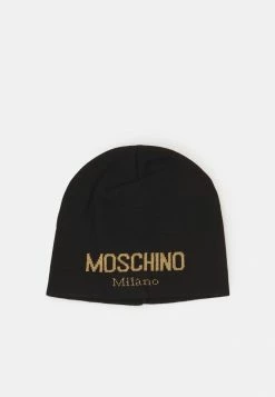 MOSCHINO UNISEX - Beanie - Black/gold
