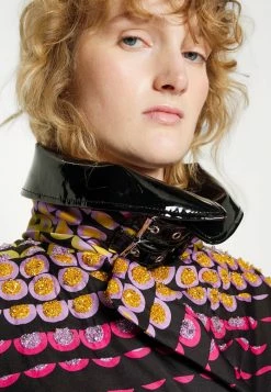 MOSCHINO EMBROIDERED - Trenchcoat - Fantasy Black -MOSCHINO SHOP d6174be09f6044e3826ad658f373324b