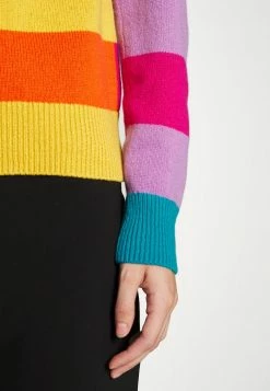 MOSCHINO COLOR BLOCK - Jumper - Yellow/orange/purple -MOSCHINO SHOP d69b7fa90d8f4ef88c3a3dc6ff0bf70d