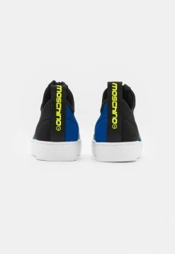 MOSCHINO UNISEX - Trainers - Black/indigo/neon Yellow -MOSCHINO SHOP d80f5a6fa5a540de871706a0a7ddadfc