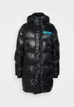 MOSCHINO LONG JACKET - Down Jacket - Fantasy Black -MOSCHINO SHOP db03233f6f064c30b1d3e07e106a9e89