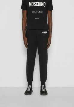 MOSCHINO TROUSERS - Tracksuit Bottoms - Black -MOSCHINO SHOP dc68dd9197e74bdcae731d967244cffa