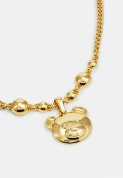 MOSCHINO NECKLACE - Necklace - Shiny Gold-coloured -MOSCHINO SHOP dca6bfc98e7d4eadb2daa232641234ad