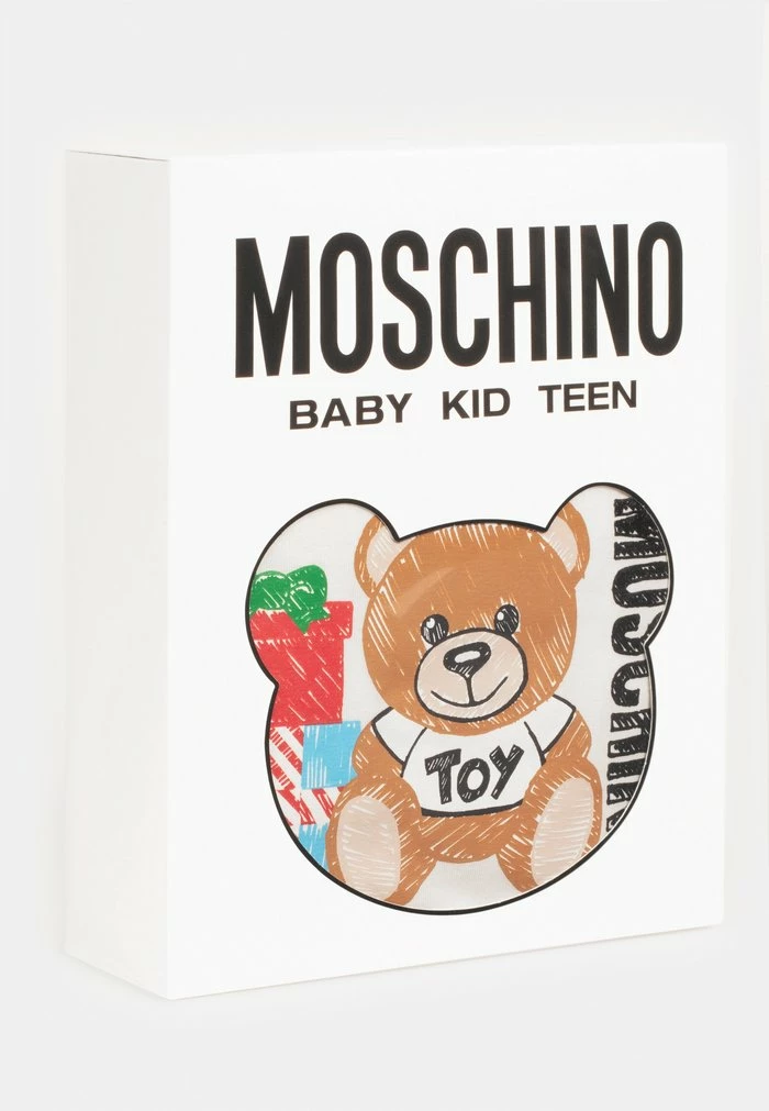 MOSCHINO XMAS TROUSERS UNISEX GIFT BOX - Trousers - Cloud/poppy Red 4 MOSCHINO XMAS TROUSERS UNISEX GIFT BOX - Trousers - Cloud/poppy Red - Image 4