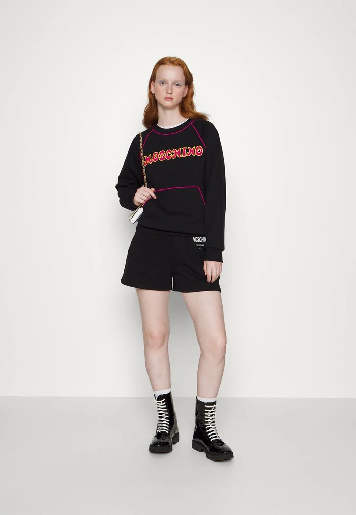 MOSCHINO EMBROIDERED SEASONAL - Sweatshirt - Black 2 MOSCHINO EMBROIDERED SEASONAL - Sweatshirt - Black - Image 2