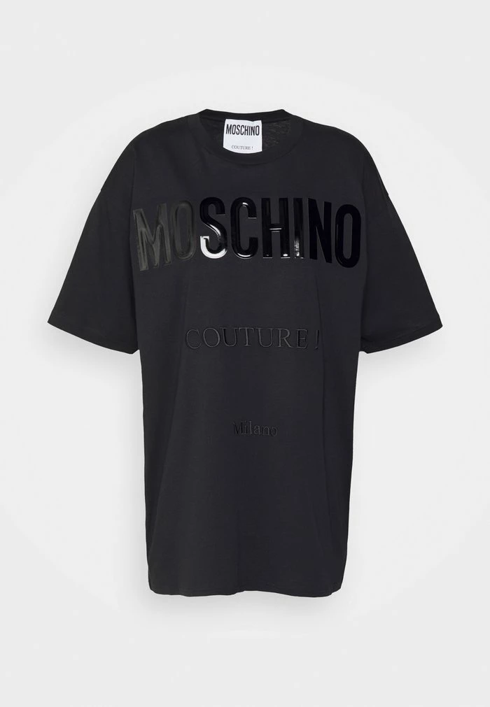 MOSCHINO VINYL COUTURE MILANO - Print T-shirt - Fantasy Black 6 MOSCHINO VINYL COUTURE MILANO - Print T-shirt - Fantasy Black - Image 6