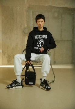 MOSCHINO DOUBLE QUESTION MARK - Sweatshirt - Fantasy Black