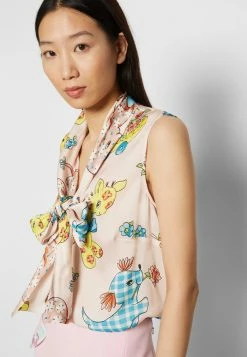 MOSCHINO CALICO ANIMALS - Blouse - Pink -MOSCHINO SHOP dd53a26bff5f4143b07d7f1952d6a906