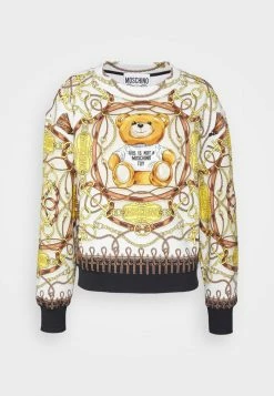 MOSCHINO MILITARY SCARF - Sweatshirt - Fantasy Ivory -MOSCHINO SHOP ddba118599244e11933e50fb27afe68a