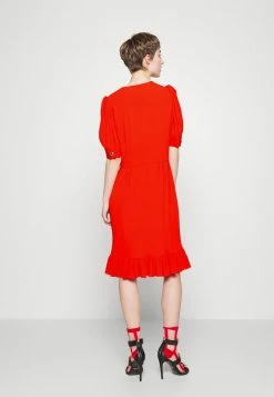 MOSCHINO TEDDY BUTTONS - Cocktail Dress / Party Dress - Red -MOSCHINO SHOP de779ad4b1034e8dac96094f879f7279