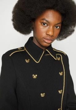 MOSCHINO BEAR BUTTONS - Classic Coat - Black -MOSCHINO SHOP def6e8eb4bed4851a140e841552e37a9