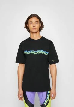 MOSCHINO Print T-shirt - Black -MOSCHINO SHOP df91eb1a3d0244e8bde3af180b1edc3b