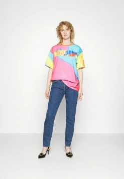 MOSCHINO BONDAGE LACING - Slim Fit Jeans - Blue 12 MOSCHINO BONDAGE LACING - Slim Fit Jeans - Blue -MOSCHINO SHOP e033e9d2321c448a9a78b49ced6bdbb6
