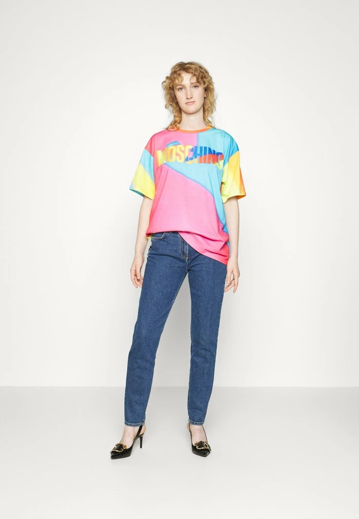 MOSCHINO BONDAGE LACING - Slim Fit Jeans - Blue 5 MOSCHINO BONDAGE LACING - Slim Fit Jeans - Blue - Image 5