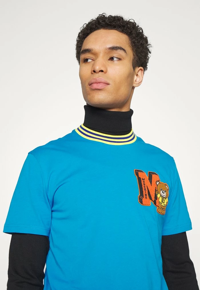 MOSCHINO Print T-shirt - Light Blue 7 MOSCHINO Print T-shirt - Light Blue - Image 7