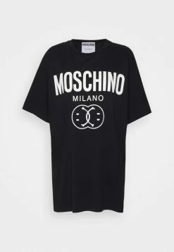 MOSCHINO DOUBLE SMILE - Print T-shirt - Fantasy Black -MOSCHINO SHOP e1c0464f70a54514a417c8283c148038