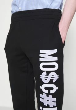 MOSCHINO TROUSERS - Tracksuit Bottoms - Black -MOSCHINO SHOP e268d30fd8d44e20a8df1ac985811aac