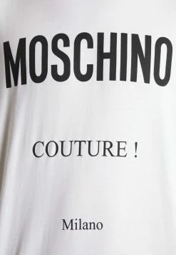 MOSCHINO UPPER BODY GARMENT - Long Sleeved Top - White -MOSCHINO SHOP e2997953dcc34027bd90877f033b449b
