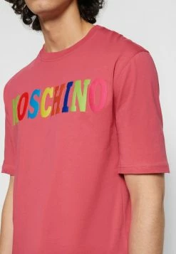 MOSCHINO Print T-shirt - Neon Pink -MOSCHINO SHOP e45afd2d69804dd4a8a753d1e494d2fd