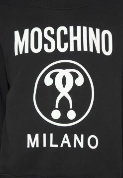 MOSCHINO DOUBLE QUESTION MARK - Sweatshirt - Fantasy Black -MOSCHINO SHOP e4a49a0fdcc9425687f500577e115c22