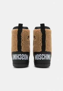 MOSCHINO TEDDY BEAR DETAIL - Winter Boots - Black/brown -MOSCHINO SHOP e4b4f4e29b814b18bd85e7f19be44728