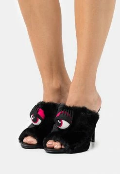 MOSCHINO Heeled Mules - Nero