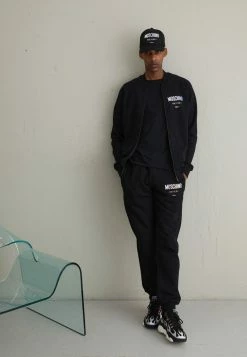 MOSCHINO Zip-up Sweatshirt - Fantasy Black