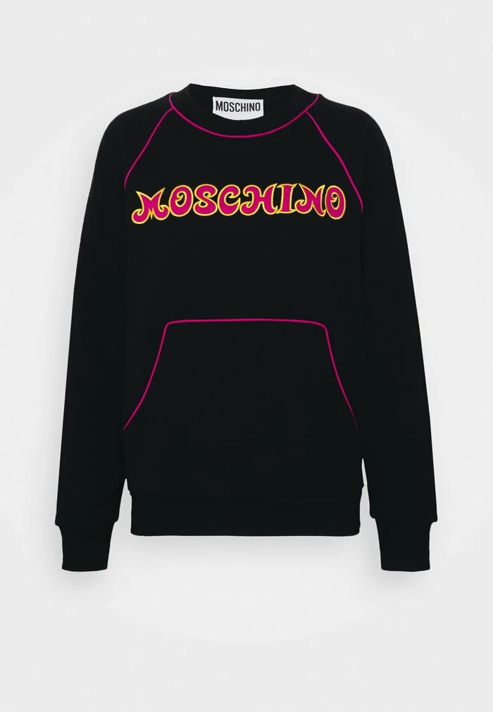 MOSCHINO EMBROIDERED SEASONAL - Sweatshirt - Black 7 MOSCHINO EMBROIDERED SEASONAL - Sweatshirt - Black - Image 7