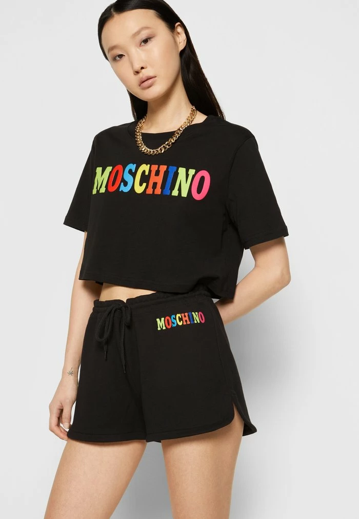 MOSCHINO LOGO - Shorts - Black 6 MOSCHINO LOGO - Shorts - Black - Image 6