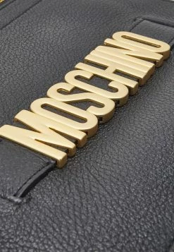 MOSCHINO LETTERING CLUTCH - Clutch - Black -MOSCHINO SHOP e763925aa6c040f9ac57b692198394ee