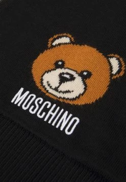 MOSCHINO KID TEEN SCARF UNISEX - Scarf - Black/cloud -MOSCHINO SHOP e7cf7df8c4474ebc93d183c413aff5e9