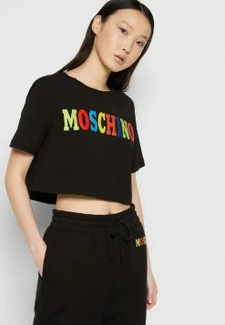 MOSCHINO LOGO - Tracksuit Bottoms - Black -MOSCHINO SHOP e7f6893fafcb48419c2d61b2d5cdee18