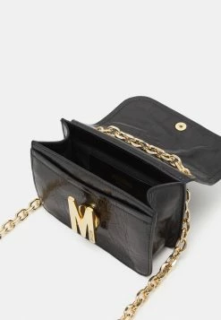 MOSCHINO GROUP SHOULDER BAG - Across Body Bag - Black -MOSCHINO SHOP e82fac00bbb44ba787c0f2e76b245043