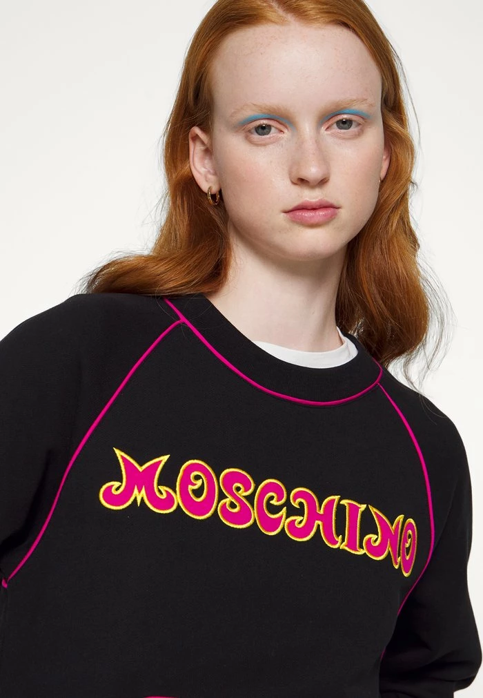 MOSCHINO EMBROIDERED SEASONAL - Sweatshirt - Black 6 MOSCHINO EMBROIDERED SEASONAL - Sweatshirt - Black - Image 6