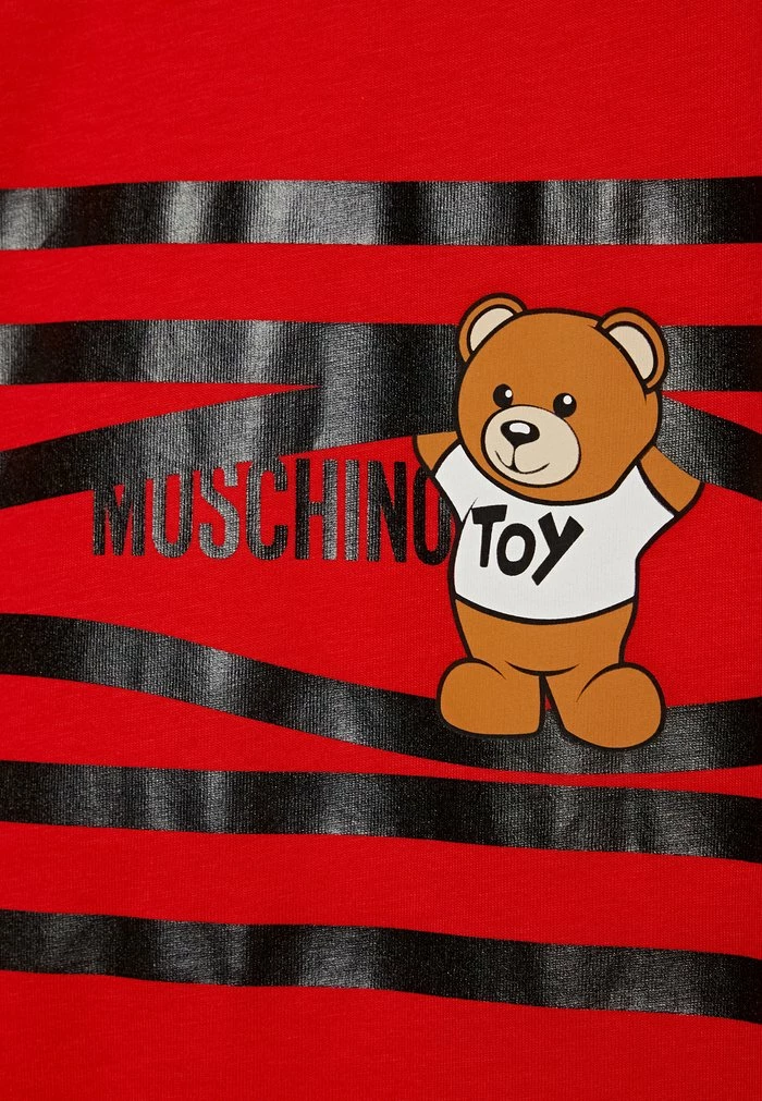 MOSCHINO MAXI TEE UNISEX - Print T-shirt - Poppy Red 3 MOSCHINO MAXI TEE UNISEX - Print T-shirt - Poppy Red - Image 3