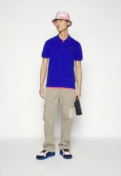 MOSCHINO UPPER BODY GARMENT - Polo Shirt - Blue -MOSCHINO SHOP e9991f3c8ab140c881c612a8585ccb1d