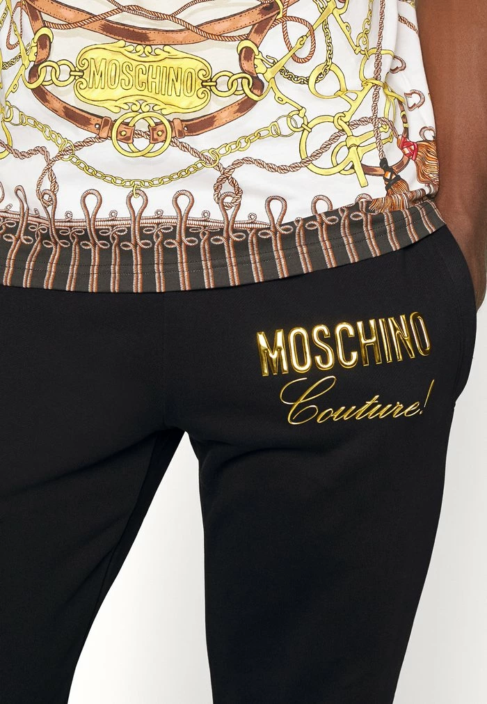 MOSCHINO INSTITUTIONAL LOGOS - Tracksuit Bottoms - Fantasy Black 5 MOSCHINO INSTITUTIONAL LOGOS - Tracksuit Bottoms - Fantasy Black - Image 5