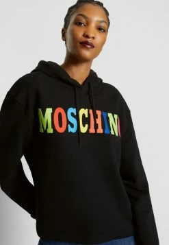 MOSCHINO LOGO - Sweatshirt - Black -MOSCHINO SHOP ea5b812702244497a819778fa14c5053