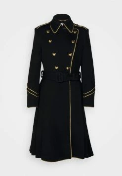 MOSCHINO BEAR BUTTONS - Classic Coat - Black -MOSCHINO SHOP ea64571df61d43c68104d2f7613337de