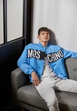 MOSCHINO OUTERWEAR - Bomber Jacket - Light Blue